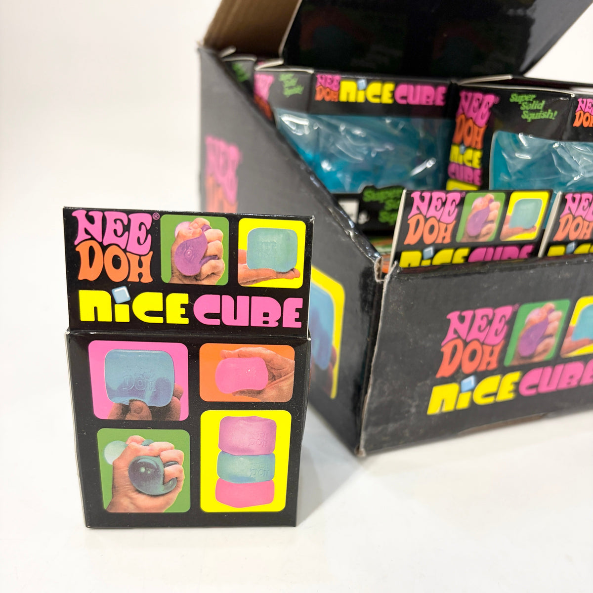 Squish Cube Toy Mixed Color 12 pieces Box Set