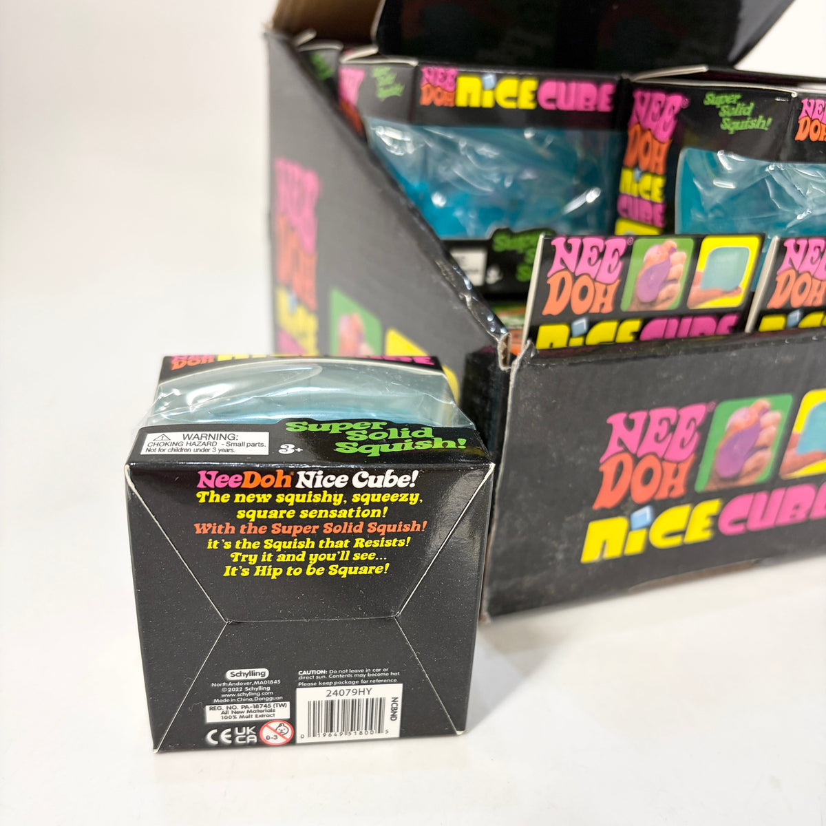 Squish Cube Toy Mixed Color 12 pieces Box Set