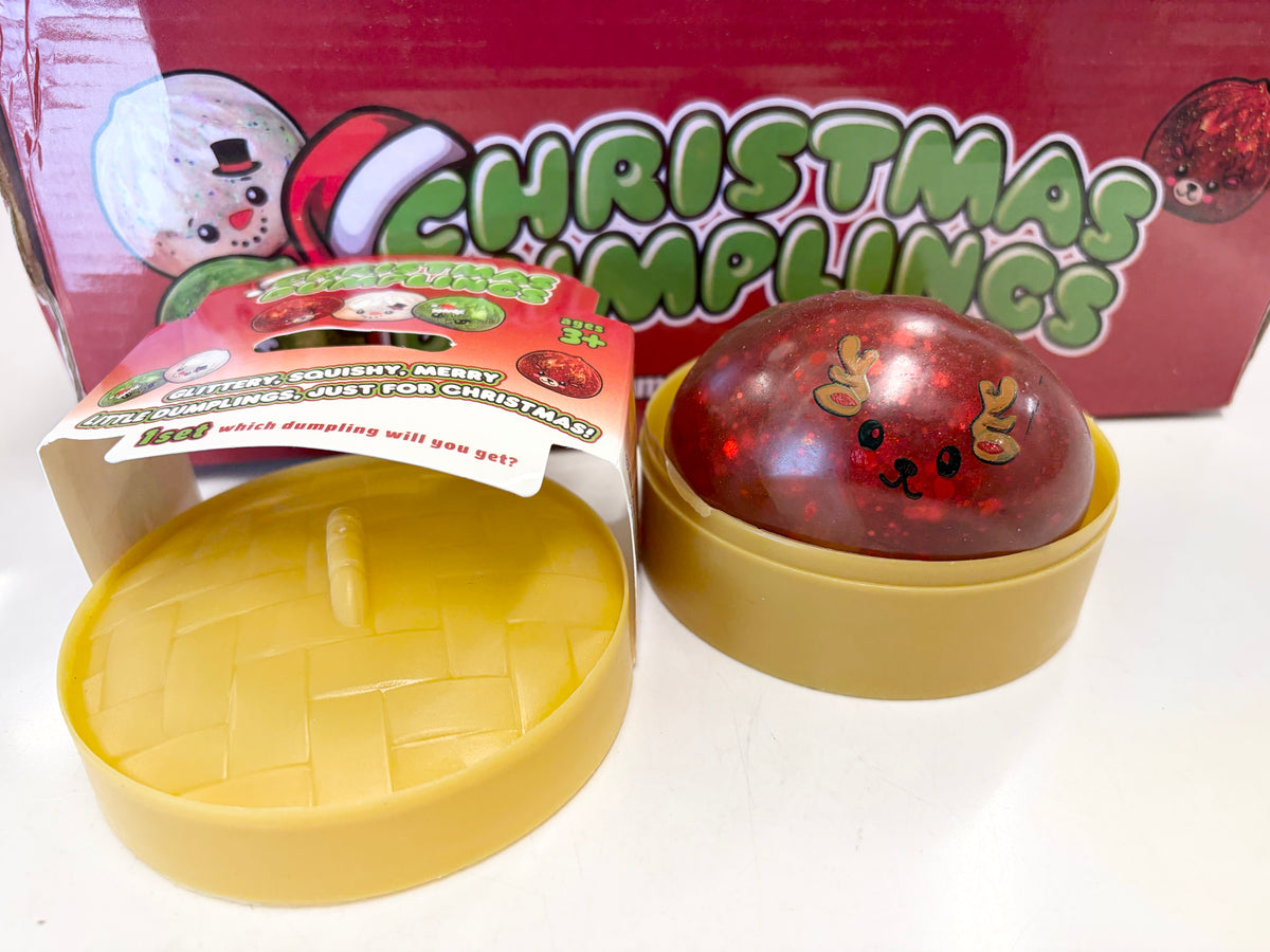Christmas Santa Snowman Reindeer Bao Bun Mystery Dozen Set Mixed Color Box