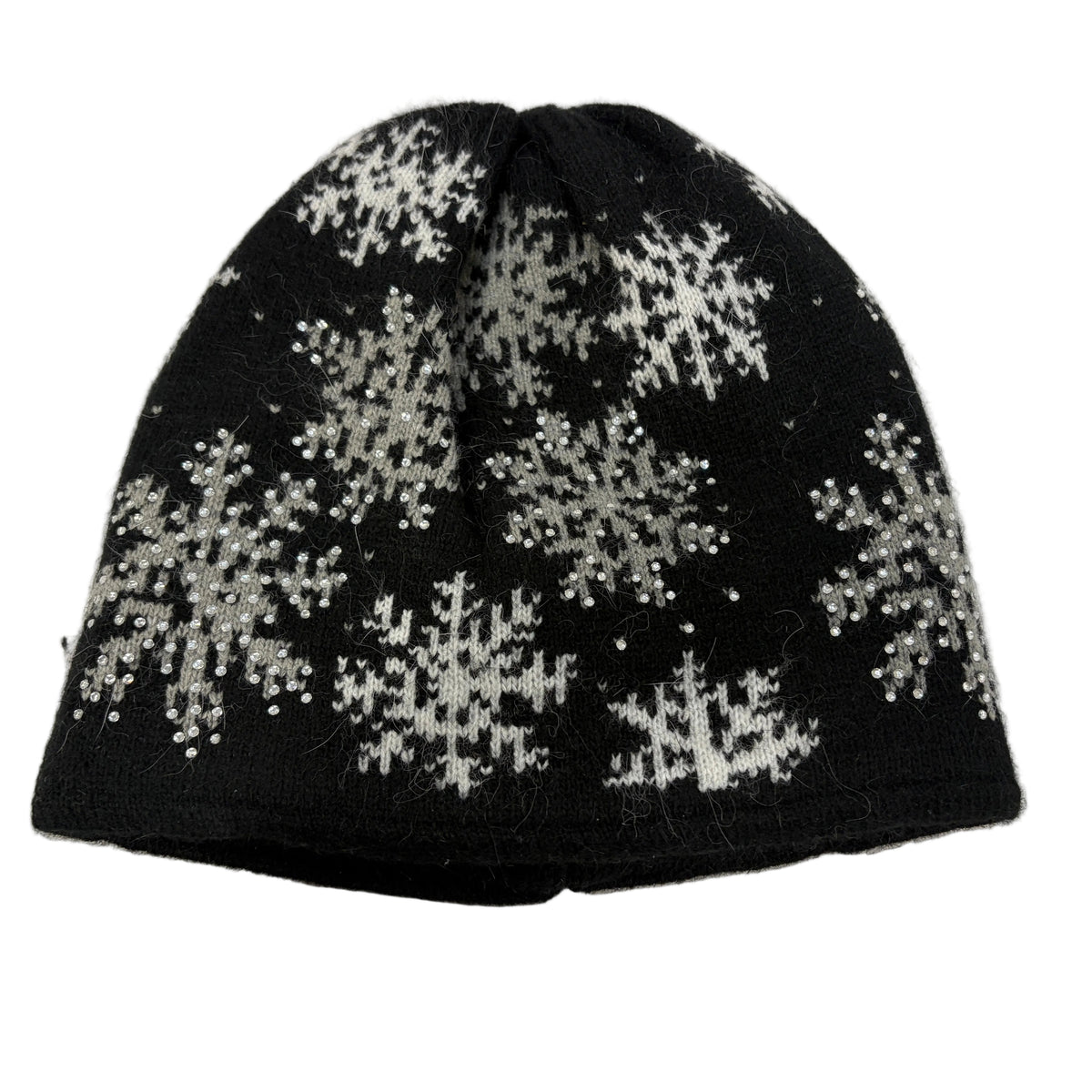Snowflake Rhinestone Cashmere Blend Beanie #89-10157