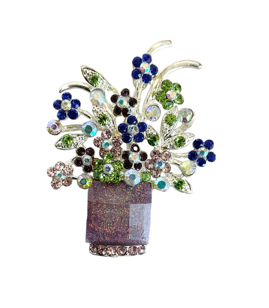Flower Basket Pin #28-11015PP
