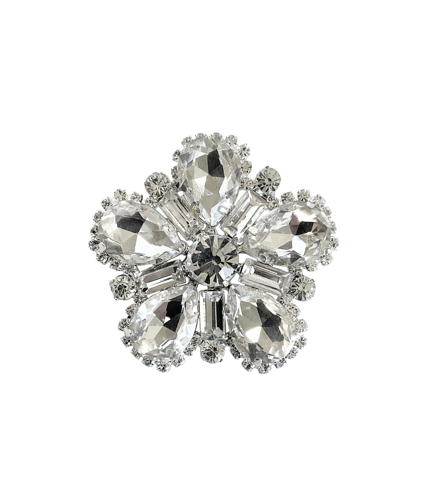 Crystal Flower Pin #19-140586
