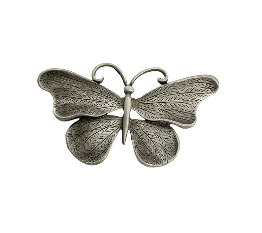 Butterfly Pin Vintage Silver