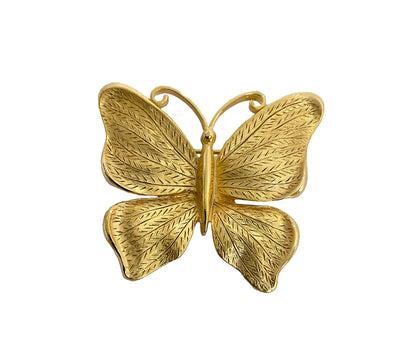 Butterfly Pin Vintage Gold