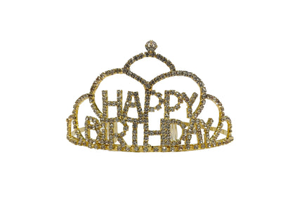 Happy Birthday Tiara #89-732475 GOLD ONLY