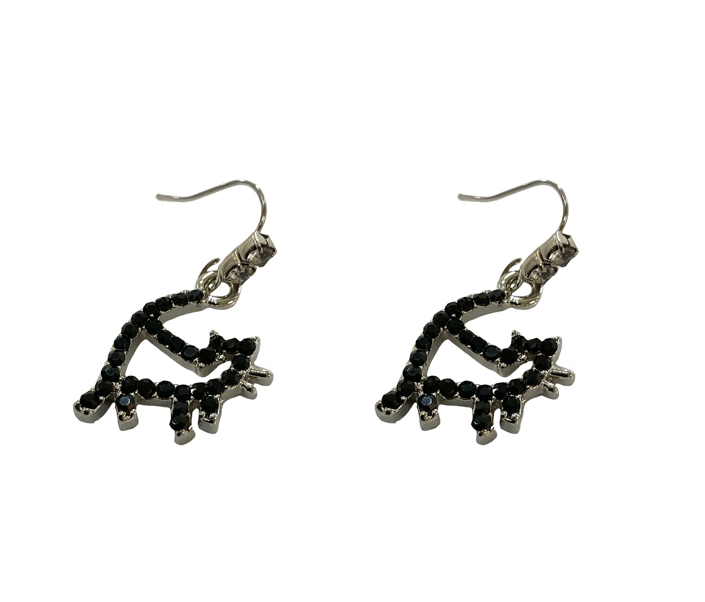 Cat Earrings #68-98055BK (Black)