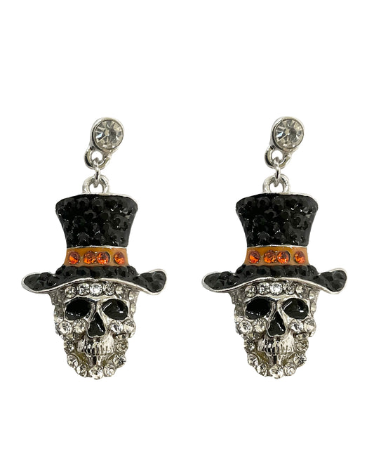Halloween Skull Earrings #19-140761
