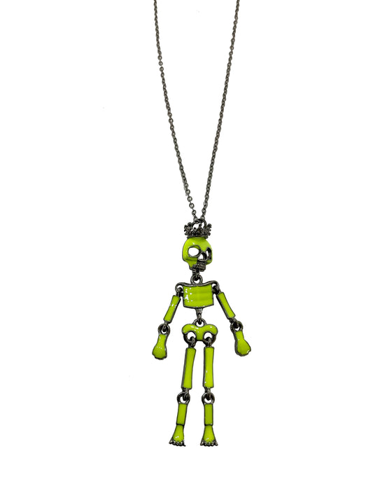 Halloween Skull Neon Necklace #12-15944