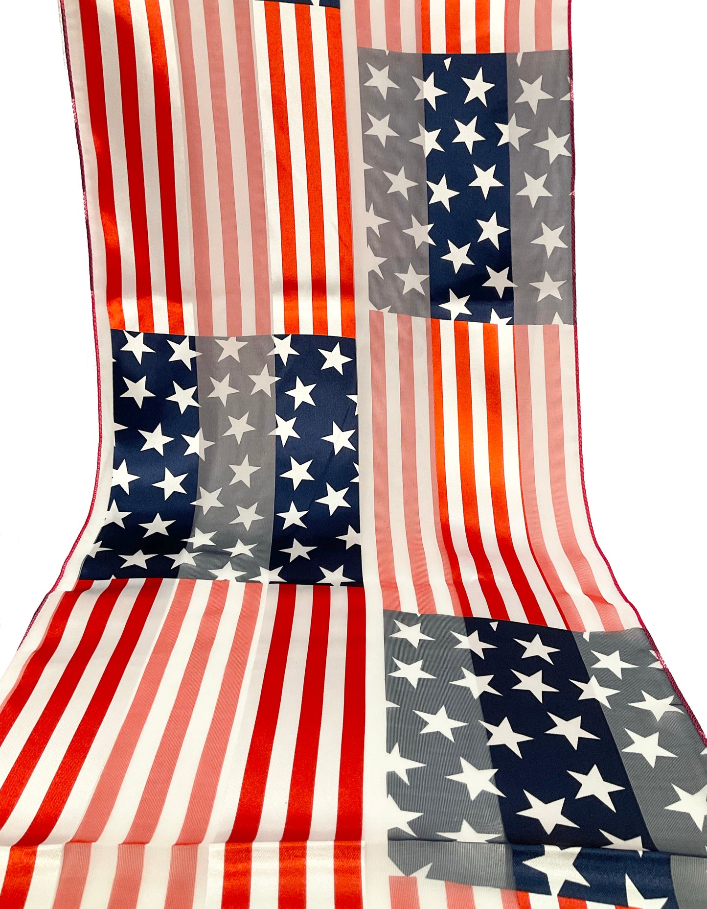 US Flag Satin Scarf