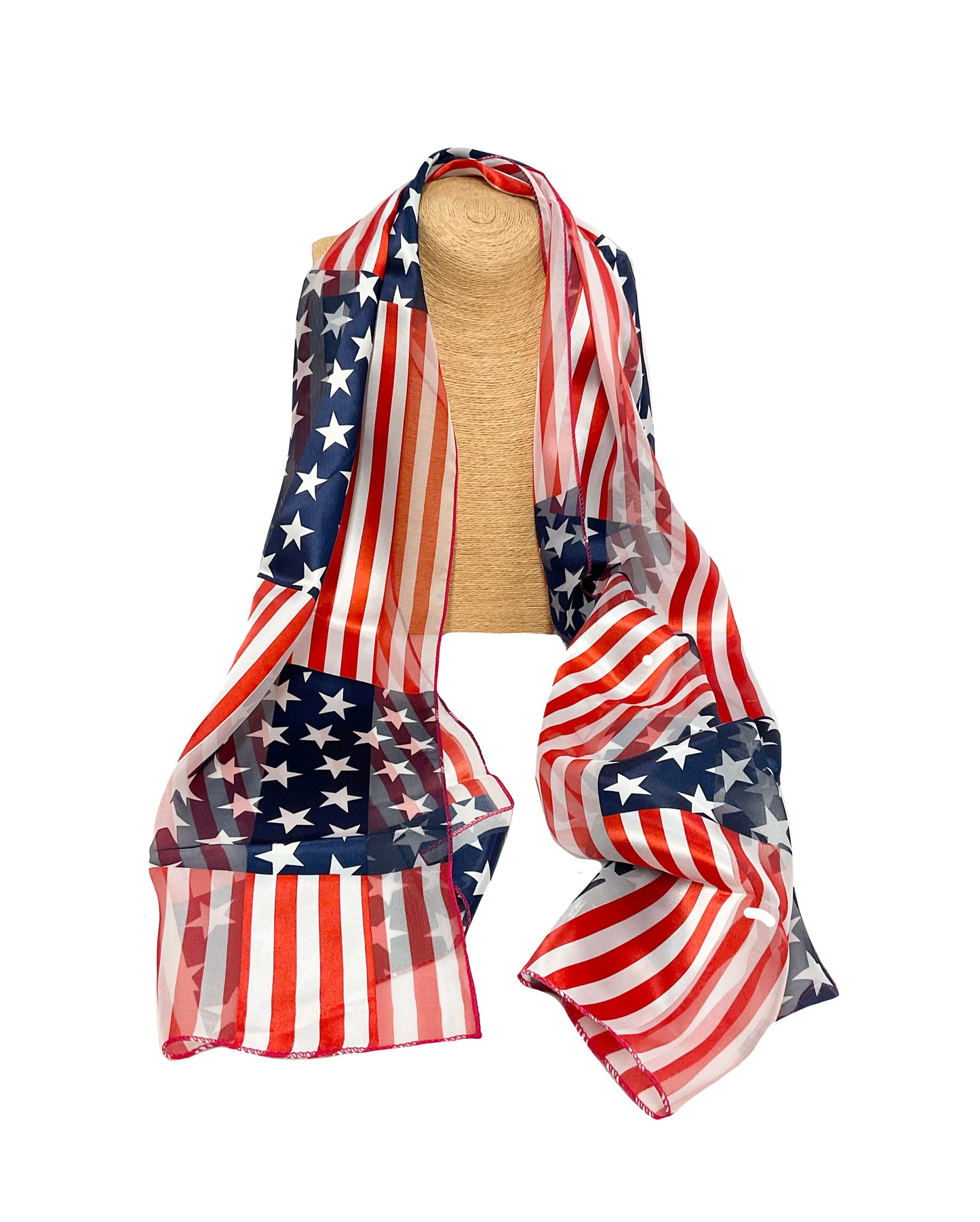 US Flag Satin Scarf