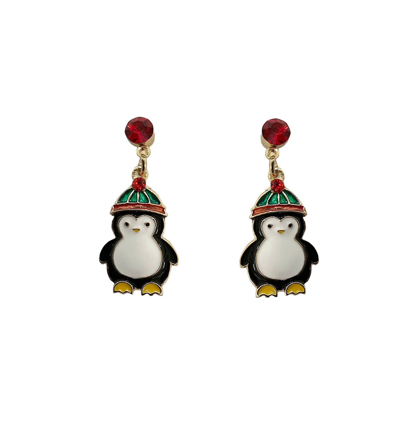 Christmas Penguin Earrings #19-1227E