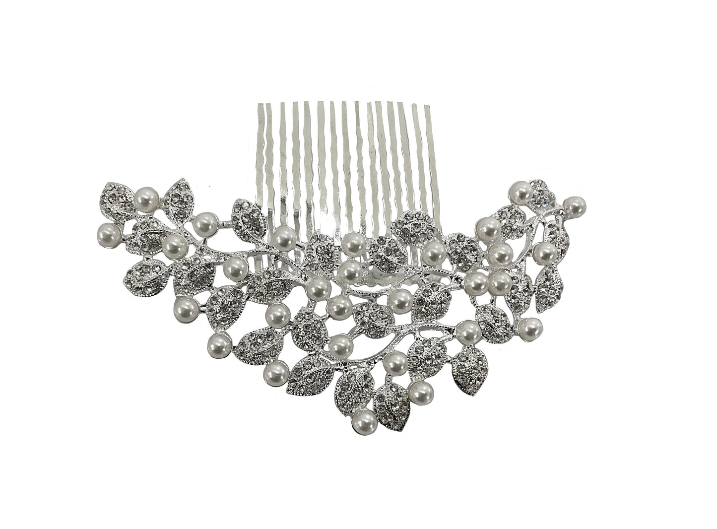 Pearl Floral Hair Comb #89-9001