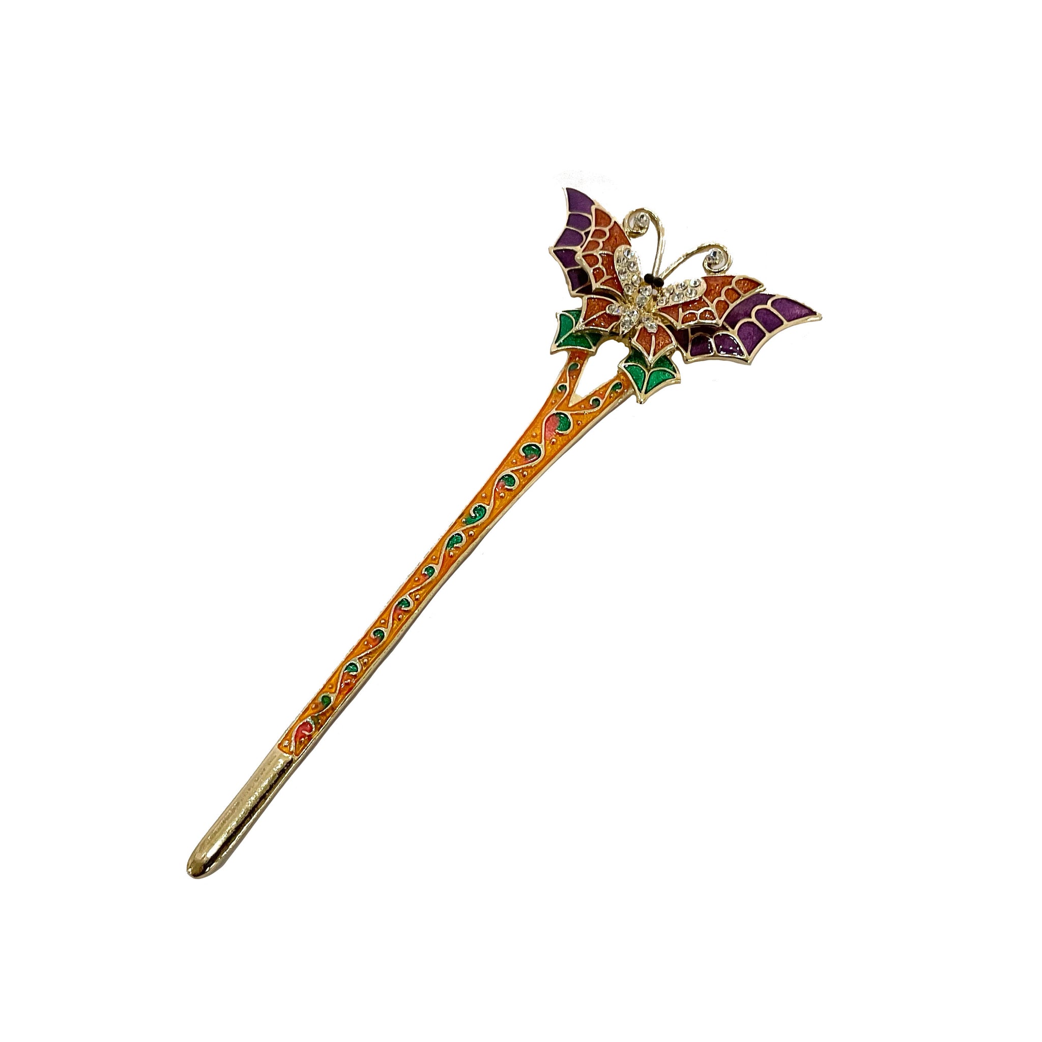 Butterfly Hair Stick #88-09077OR