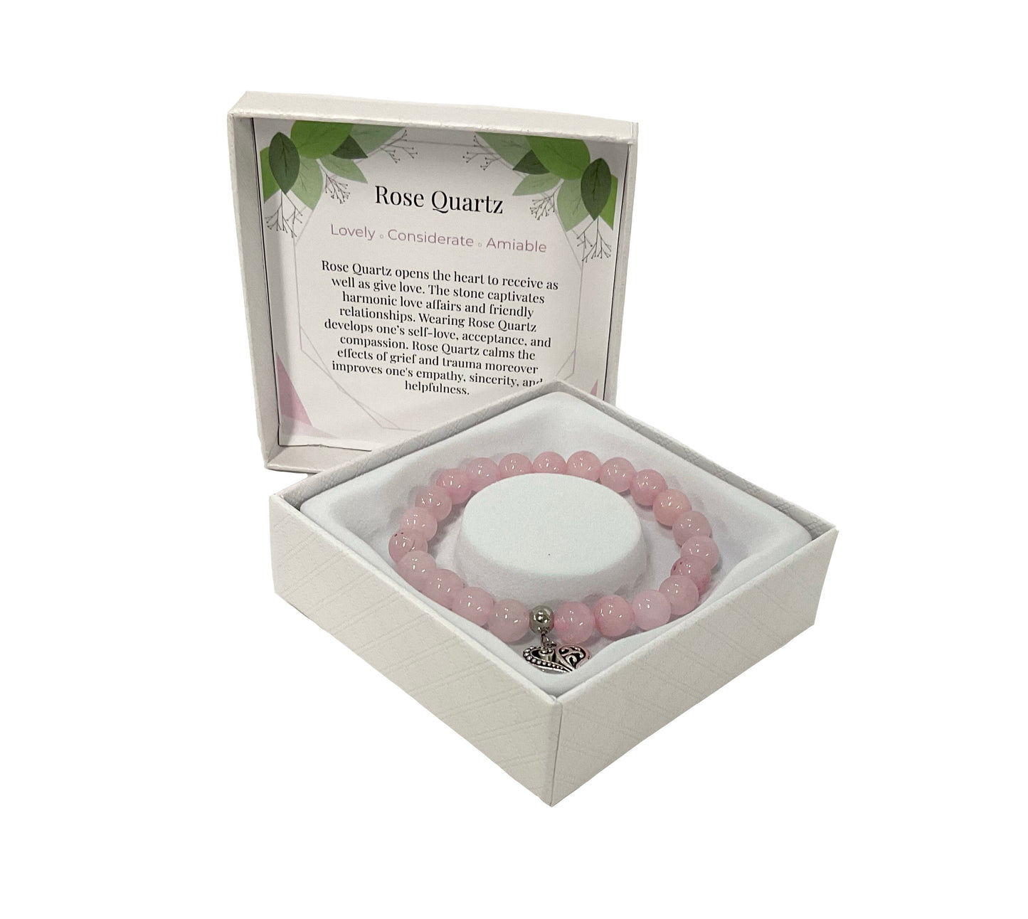 Natural Stone Bracelet Rose Quartz #89-72214RQ