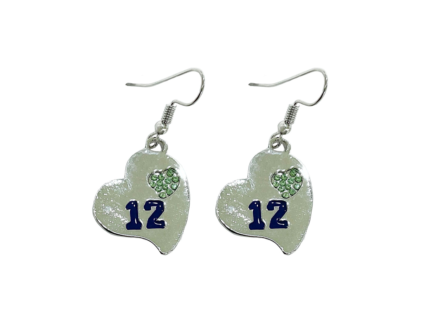 Seattle Fan Heart Earring #28-11287