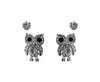 Owl Post Earrings #12-24377SI