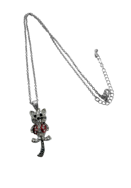 Red Vest Cat Necklace #88-09099