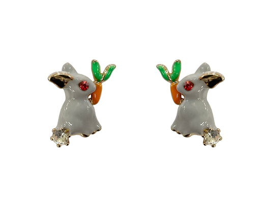Bunny Carrot Earring #89-12436GY