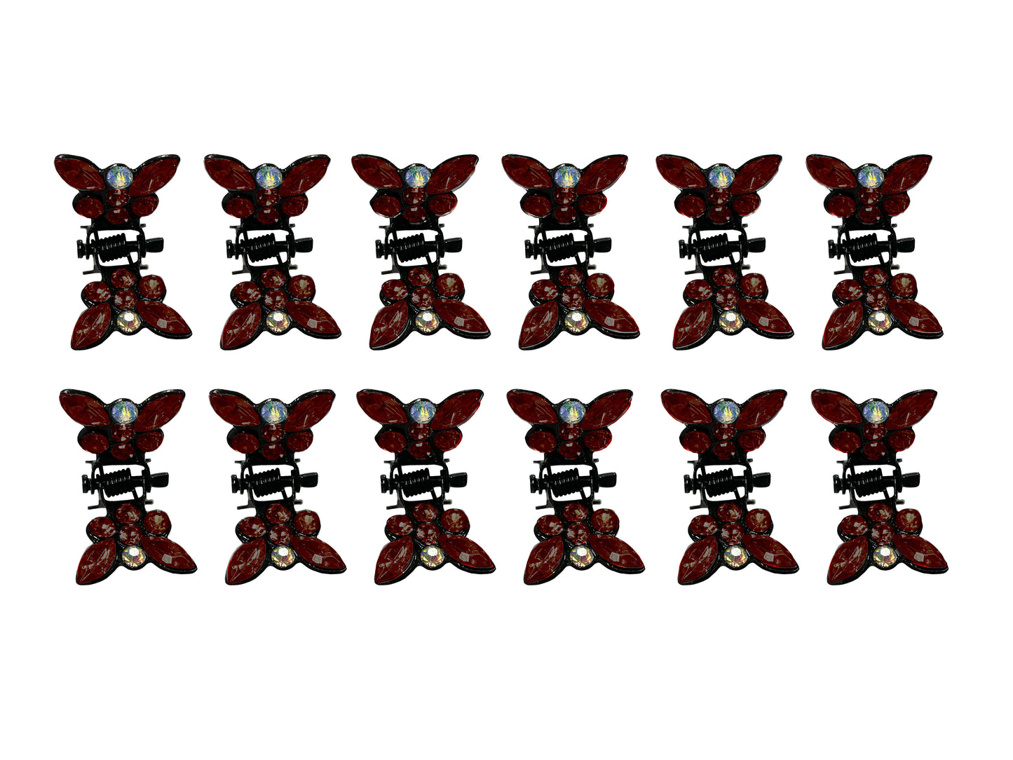 Tiny Butterfly Hair Clip 12/PK #66-34408GN