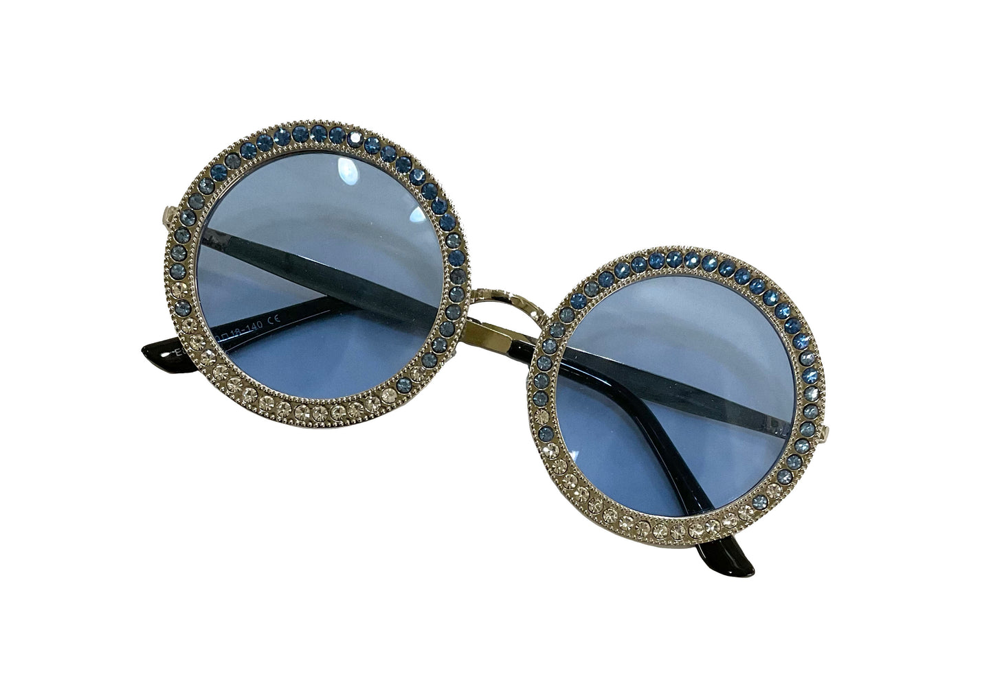 Circle Rhinestone Sunglasses #86-9484BL