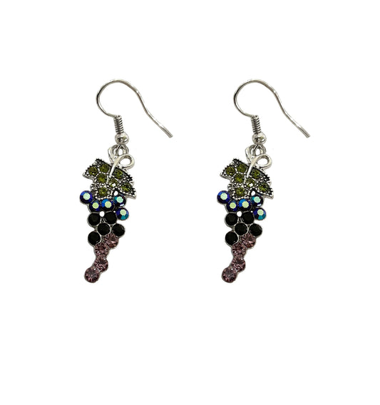Grape Earrings #28-11125MPSL