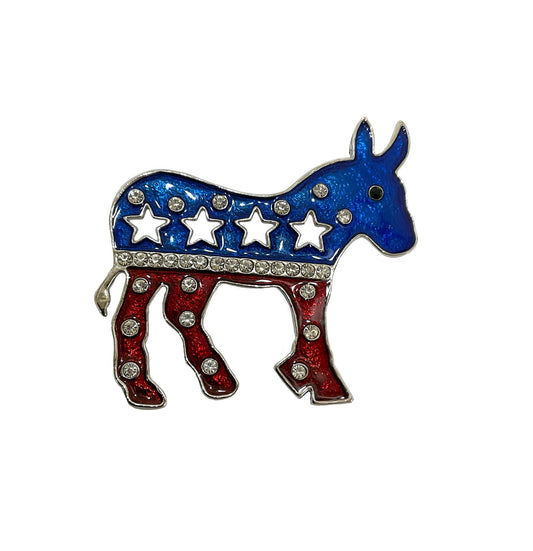 Democrat Donkey Pin (Large) #38-5109SI