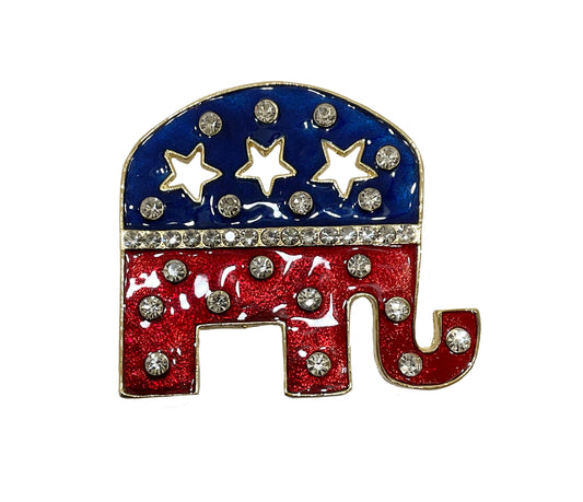 GOP Elephant Pin (Large) #38-5110GD