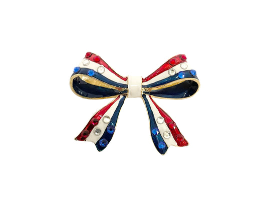 Red White and Blue Ribbon Pin #19-140959