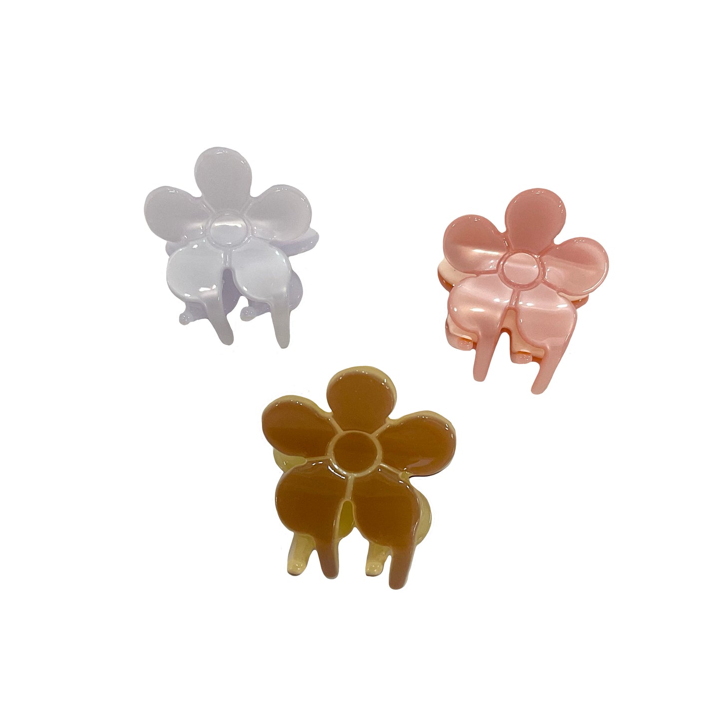 Flower 3 pc Hair Claws #88-24566