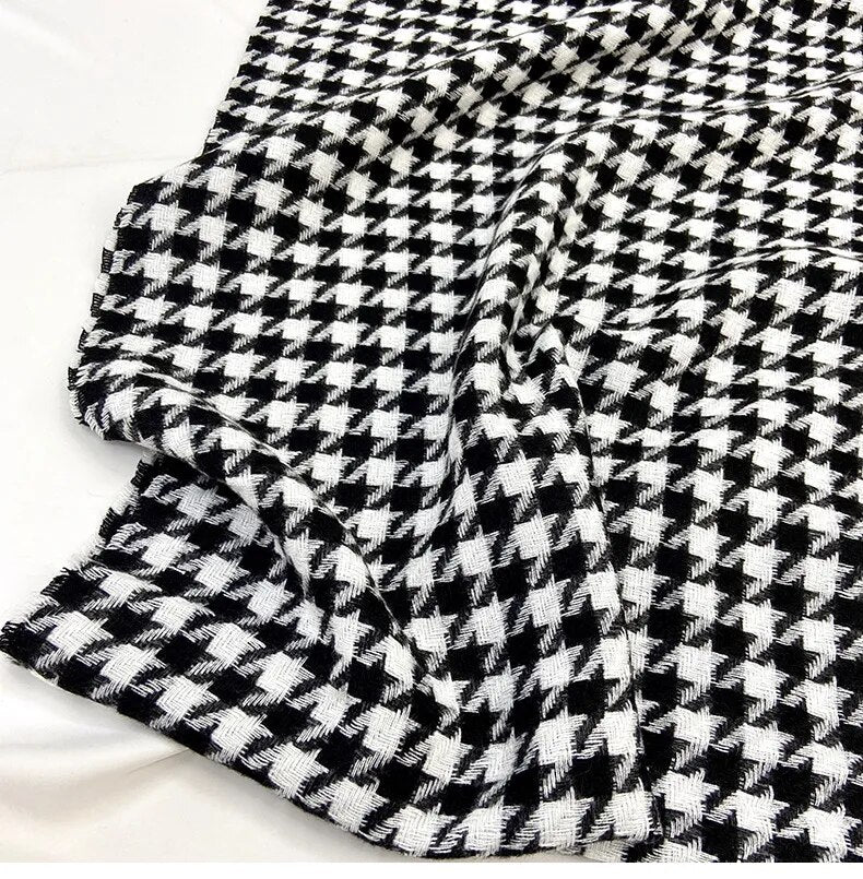 Houndstooth Scarf #88-100523BK