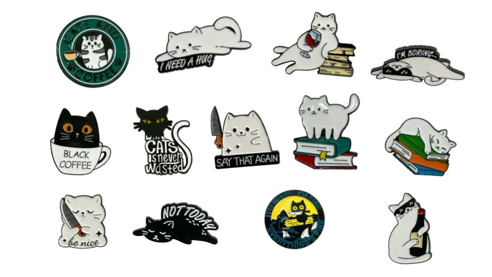 Cat Tack Pins Assorted