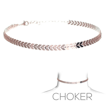 Chain Choker #12-16363RG (Rose Gold)