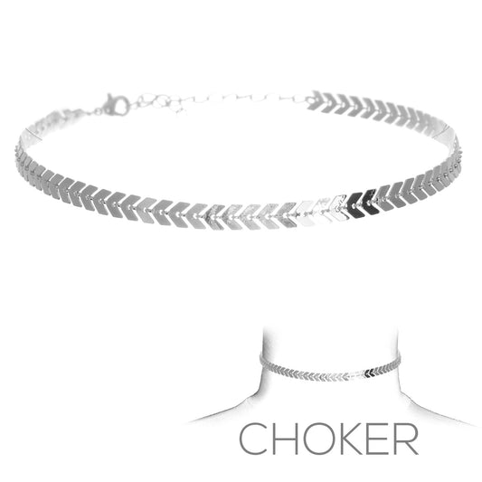 Chain Choker #12-16363S (Silver)