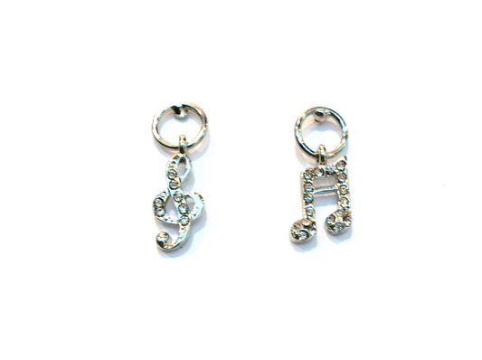 Treble Clef/Music Notes Dangling Earrings #27-2101