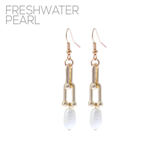 Pearl Chain Earrings #12-27275