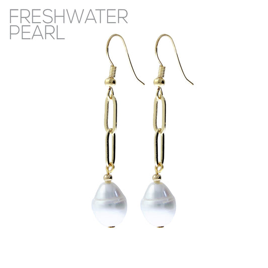 Pearl Chain Earrings #12-27297