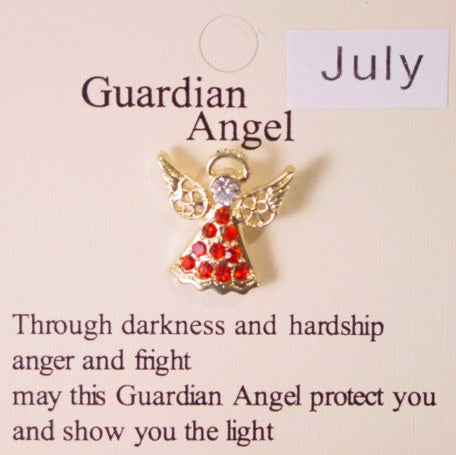July Guardian Angel Tack Pin (Ruby)