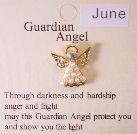 June Guardian Angel Tack Pin (Pearl)
