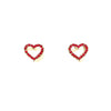 Heart Earrings ##28-11087RD (Red)
