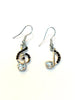 Treble Clef/Music Note Dangling Earrings #28-11149BK