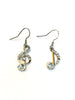 Treble Clef/Music Note Dangling Earrings #28-11149CL