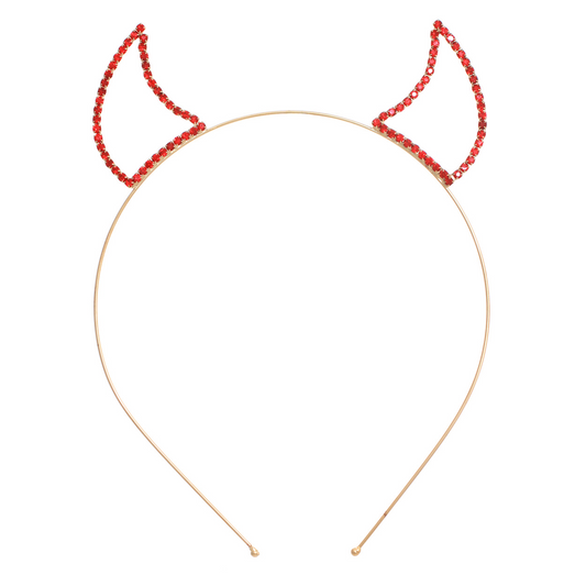 Red Devil Horns Headband #12-71164