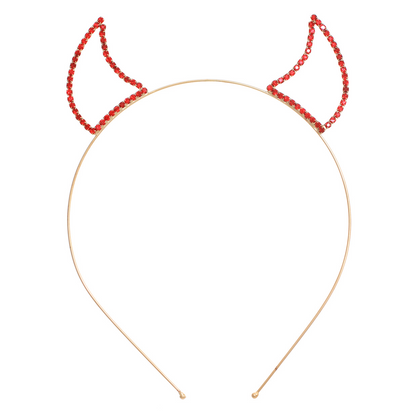 Red Devil Horns Headband #12-71164