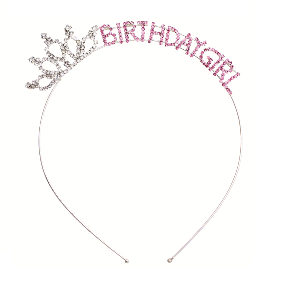 Birthday Girl Tiara Headband #12-71166PK (Pink)