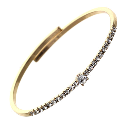 Rhinestone Small Accent Bracelet #12-83006G (Gold)