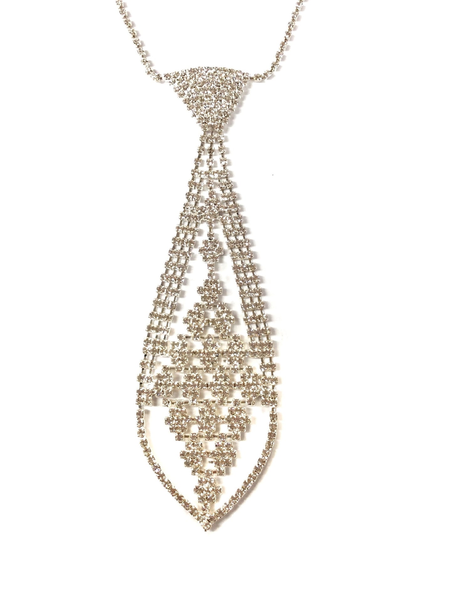 Crystal Tie Necklace #88-5005G (Gold)