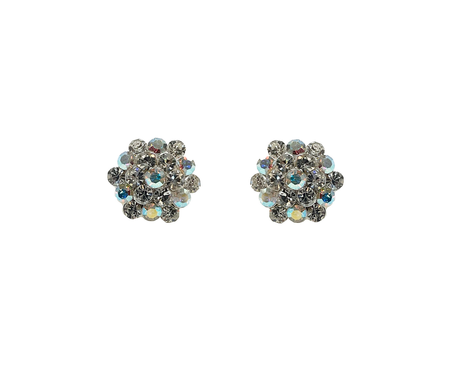 AB Round Clip Earring #33-20066