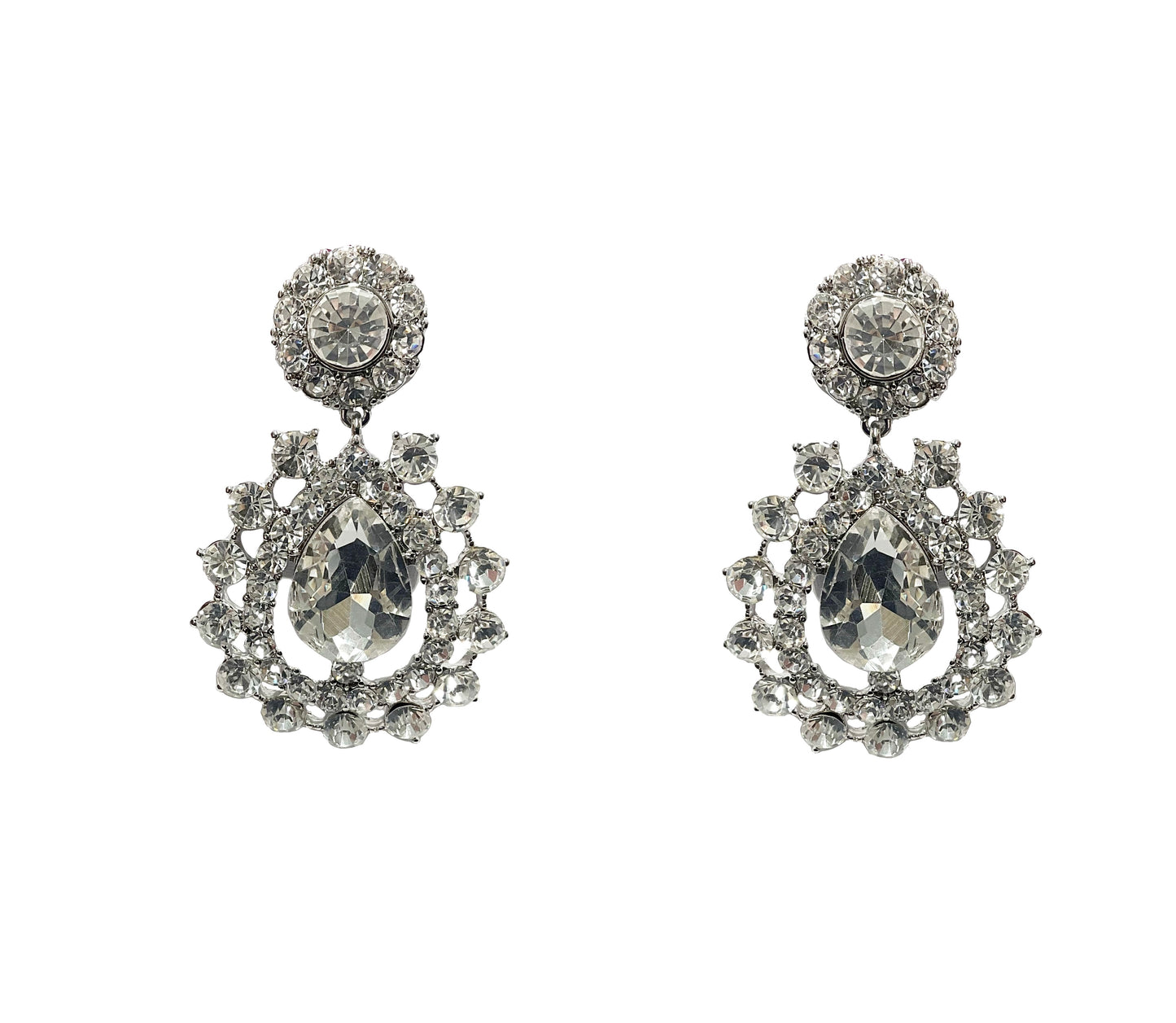 Tear Chandelier Clip Earring #12-23976