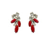 Marquise Clip Earrings#12-23733RD