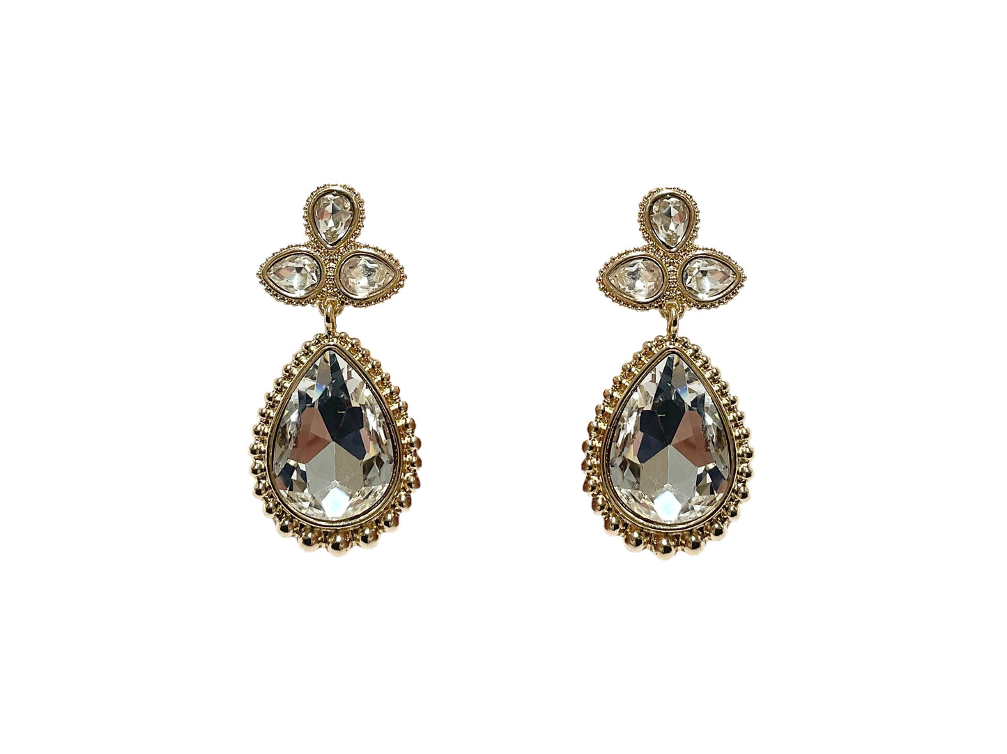 Tear Drop Clip Earring #40-18